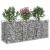 Pat ridicat din gabion Argintiu 150 x 50 x 60 cm GartenMobel Dekor