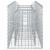 Pat ridicat din gabion Argintiu 150 x 50 x 60 cm GartenMobel Dekor
