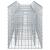 Pat ridicat din gabion Argintiu 200 x 50 x 60 cm GartenMobel Dekor