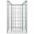 Pat ridicat din gabion Argintiu 50 x 50 x 80 cm Oțel Galvanizat GartenMobel Dekor