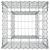 Pat ridicat din gabion Argintiu 50 x 50 x 80 cm Oțel Galvanizat GartenMobel Dekor