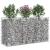 Pat ridicat din gabion Argintiu 150 x 50 x 80 cm GartenMobel Dekor