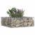 Pat ridicat din gabion Argintiu 60 x 60 x 20 cm Oțel Galvanizat GartenMobel Dekor