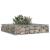 Pat ridicat din gabion Argintiu 100 x 100 x 20 cm GartenMobel Dekor
