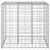 Pat ridicat din gabion Argintiu 60 x 60 x 55 cm Oțel Galvanizat GartenMobel Dekor