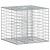 Pat ridicat din gabion Argintiu 60 x 60 x 55 cm Oțel Galvanizat GartenMobel Dekor