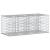 Pat ridicat din gabion Argintiu 140 x 60 x 55 cm GartenMobel Dekor