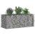 Pat ridicat din gabion Argintiu 140 x 60 x 55 cm GartenMobel Dekor