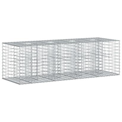Pat ridicat din gabion Argintiu 180 x 60 x 55 cm GartenMobel Dekor
