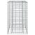 Pat ridicat din gabion Argintiu 90 x 50 x 80 cm Oțel Galvanizat GartenMobel Dekor