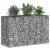 Pat ridicat din gabion Argintiu 130 x 50 x 80 cm GartenMobel Dekor