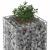 Pat ridicat din gabion Argintiu 50 x 50 x 150 cm GartenMobel Dekor