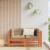 Sofa de colț pentru grădină Lemn masiv de pin Maro Ceară GartenMobel Dekor