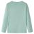 Tricou copii cu mâneci lungi verde mentă mediu 128 GartenMobel Dekor
