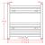 Radiator port-prosop încălzire centrală baie, drept, 480x480 mm GartenMobel Dekor