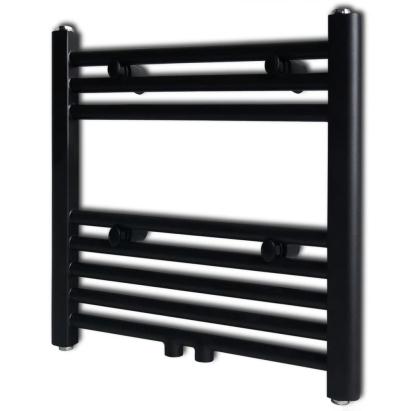Radiator port-prosop încălzire centrală baie, drept, negru, 480x480 mm GartenMobel Dekor