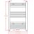 Radiator port-prosop încălzire centrală baie drept negru 500 x 764 mm GartenMobel Dekor