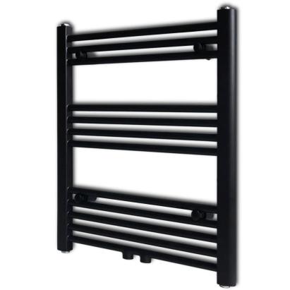 Radiator port-prosop încălzire centrală baie drept negru 600 x 764 mm GartenMobel Dekor