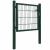 Poartă de gard, verde, 100x100 cm, oțel GartenMobel Dekor