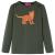 Tricou cu mâneci lungi pentru copii, kaki, 140 GartenMobel Dekor