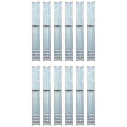 Ancore de sol în formă de L, 12 buc, oțel galvanizat, 5x5x50 cm GartenMobel Dekor