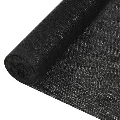 Plasă protecție intimitate, negru, 1,8x25 m, HDPE, 150 g/m² GartenMobel Dekor