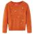 Pulover tricotat pentru copii, portocaliu ars, 128 GartenMobel Dekor