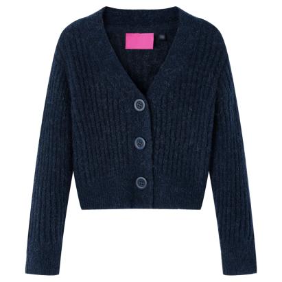 Cardigan tricotat pentru copii, bleumarin, 104 GartenMobel Dekor
