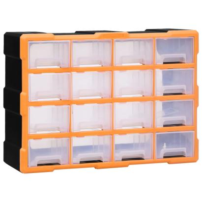 Organizator cu 16 sertare medii, 52x16x37 cm GartenMobel Dekor