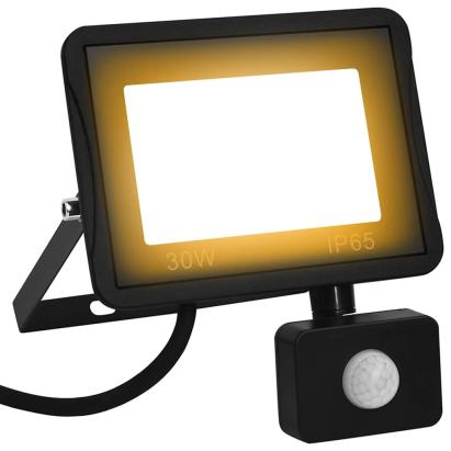 Proiector LED cu senzor, 30 W, alb cald GartenMobel Dekor