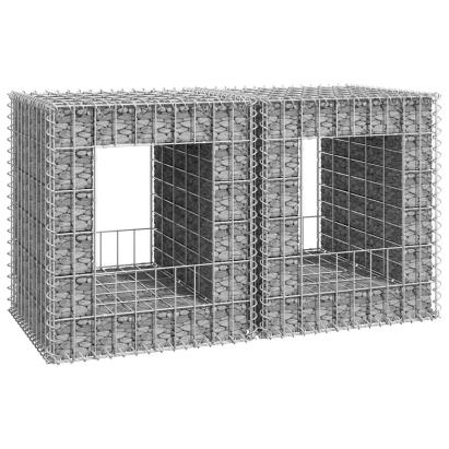 Stâlpi coș gabion, 2 buc., 50x50x60 cm, fier GartenMobel Dekor
