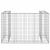Perete gabion pentru pubele, 180x100x110 cm, oțel galvanizat GartenMobel Dekor