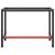 Cadru banc de lucru, negru mat/roșu mat, 110x50x79 cm, metal GartenMobel Dekor