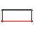 Cadru banc de lucru, negru mat/roșu mat, 170x50x79 cm, metal GartenMobel Dekor