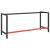 Cadru banc de lucru, negru mat/roșu mat, 180x57x79 cm, metal GartenMobel Dekor