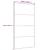 Ușă glisantă, alb, 102,5x205 cm, sticlă ESG și aluminiu GartenMobel Dekor