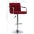 Scaun de bar, roșu vin, material textil GartenMobel Dekor