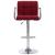 Scaune de bar, 2 buc., roșu vin, material textil GartenMobel Dekor