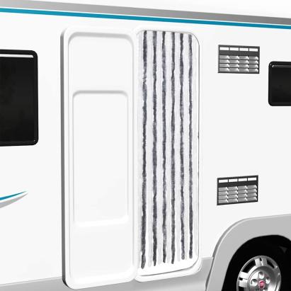 Perdea pentru insecte, gri și alb, 56x185 cm, Chenille GartenMobel Dekor