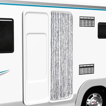 Perdea pentru insecte, alb și gri, 56x185 cm, Chenille GartenMobel Dekor