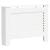 Mască pentru calorifer, MDF, 112x19x81,5 cm, alb GartenMobel Dekor