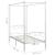 Cadru de pat cu baldachin, alb, 100 x 200 cm, metal GartenMobel Dekor