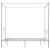 Cadru de pat cu baldachin, alb, 140 x 200 cm, metal GartenMobel Dekor