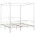 Cadru de pat cu baldachin, alb, 180 x 200 cm, metal  GartenMobel Dekor