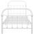 Cadru de pat, alb, 100 x 200 cm, metal GartenMobel Dekor