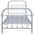 Cadru de pat, gri, 90 x 200 cm, metal GartenMobel Dekor