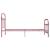Cadru de pat, roz, 90 x 200 cm, metal GartenMobel Dekor