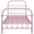 Cadru de pat, roz, 90 x 200 cm, metal GartenMobel Dekor
