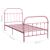 Cadru de pat, roz, 90 x 200 cm, metal GartenMobel Dekor