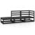 Set mobilier de grădină, 3 piese, negru, lemn masiv de pin GartenMobel Dekor